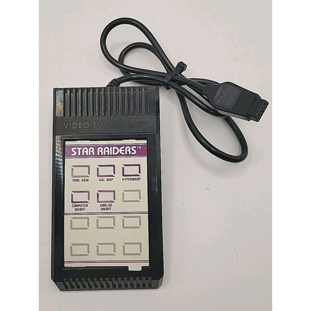 Atari 2600 Video Touch Pad Keypad Controller w/ Star Raiders Overlay
